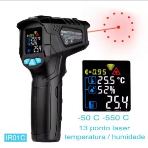 TERMÓMETRO INFRAVERMELHO -50ºC A 550ºC