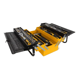 CAIXA FERRAMENTAS METÁLICA 5 DIVISÓRIAS 89 PCS