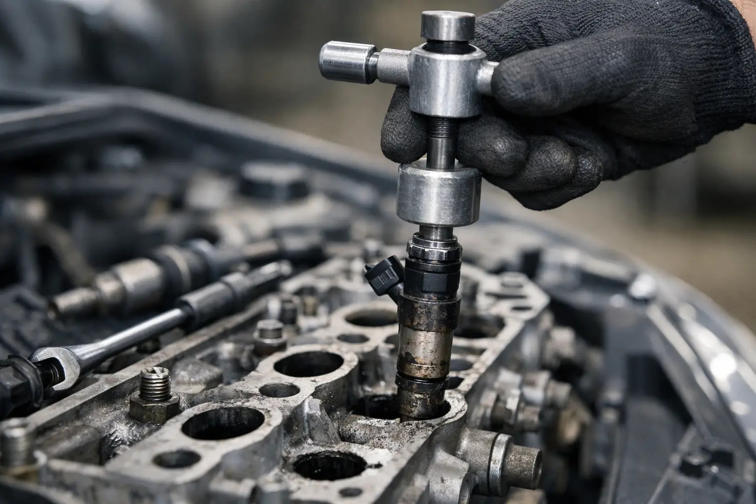 Como remover injector gripado sem danificar a colaça