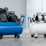 Compressores lubrificados versus isentos de óleo