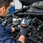 Guia para usar endoscópio automóvel na oficina