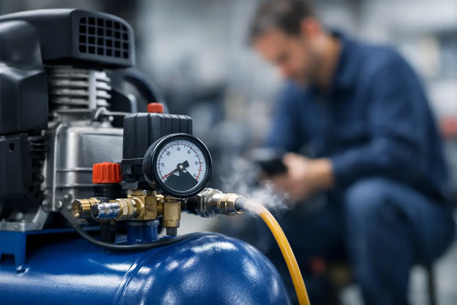Porque é que o compressor perde pressão?